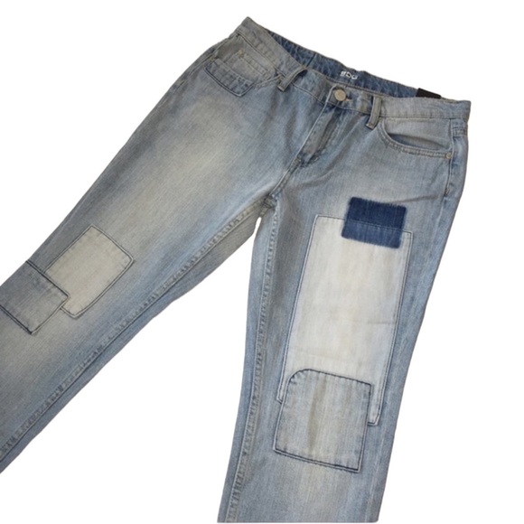 BDG Slim Boyfriend Patchwork Denim Ankle Length Jeans Sz 26 - Picture 7 of 12